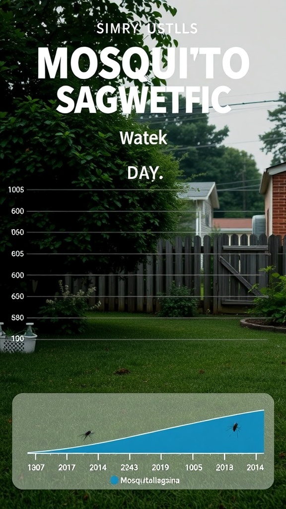 Graph showing mosquito activity over time in a yard.